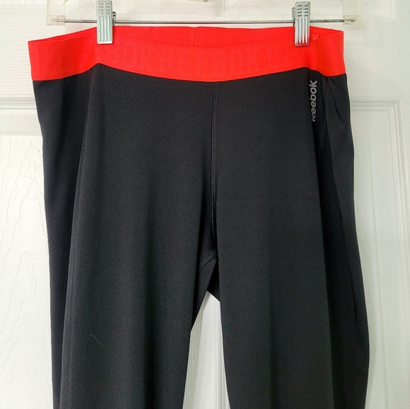 Reebok Playdry Women's Active Graphic Print Pants Tights Leggings Size L - Picture 3 of 15